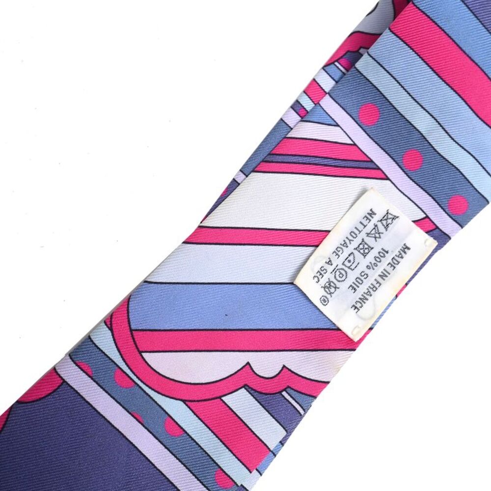 Hermès Faubourg Rainbow Twill Scarf in Multicolor Silk - Picture 9 of 11